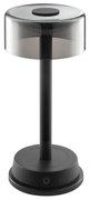 Brilliant - Lampă de birou LED RAZOR, 2,5W/5V, 2700K, IP44, neagră, încărcabilă, cu control tactil și dimmer