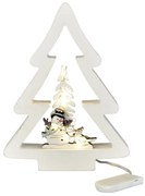 Decorațiuni LED de Crăciun Pom de Crăciun, 14,5 x 19 cm, alb cald