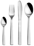 Tacâmuri argintii din oțel inoxidabil 24 buc. Plain – Orion