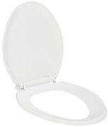 vidaXL Capac WC cu închidere silențioasă, eliberare rapidă, alb