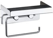 Suport pentru hârtie igienică cu raft pentru șervețele umede - 2 în 1, WENKO