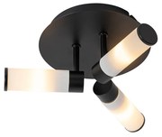 Plafoniera moderna pentru baie neagra cu 3 lumini IP44 - Bath