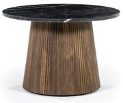 Masuta de cafea rotunda Maxim 60x60 cm neagra