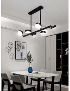 LUSTRA LED CU TELECOMANDA NEGRU, 5