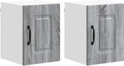 vidaXL Dulap de bucătărie Kalmar 2 pcs Gri Sonoma 30 x 31 x 40 cm
