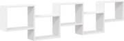 vidaXL Raft cubic de perete cu 5 compartimente alb lemn prelucrat