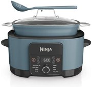 Multicooker Ninja Foodi PossibleCooker 8in1 MC1001EU, 1200W, 8 l, 8 programe, Acoperire ceramica, Timer, Triple Fusion Heat, Albastru/Negru