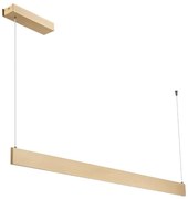 Lustră LED LINEA suspendată pe cablu, 36W, 230V, 3000/4000/5700K, CRI 90, auriu