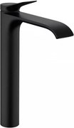 Baterie lavoar inalta Hansgrohe Vivenis 250 cu ventil Pop-Up negru mat
