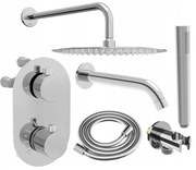 Mexen Kai DR70 set de cadă-duș îngropat cu duș de ploaie 25 cm, crom - 77602DR70251-00