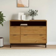 vidaXL Dulap cu sertar „FLAM” 110x40x80 cm, lemn masiv de pin