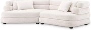 Canapea design LUX cu spatar rotunjit Malaga L, Lyssa off-white