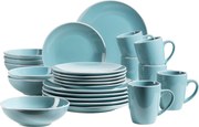 Mäser Set de veselă 24 piese ELISSA – turcoaz lucios