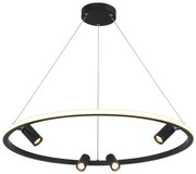 Lustră LED pe cablu dimabilă LED/59W/230V d. 79 cm negru Zambelis 22013