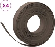 vidaXL Borduri de grădină, 4 buc, maro, 10 m 10 cm, polietilenă