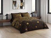 Lenjerie din microfibra VISATA negru Dimensiune lenjerie de pat: 70 x 90 cm | 140 x 200 cm