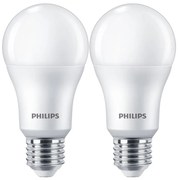 SET 2x bec LED Philips A67 E27/13W/230V 4000K