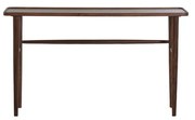 Masă consolă maro din lemn masiv de acacia 30x140 cm Qiano – Light & Living