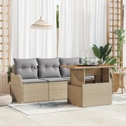 vidaXL Set de canapele pentru grădină Manual 5 pcs bej și gri deschis
