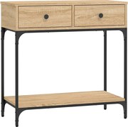 vidaXL Masă consolă, stejar sonoma, 75x34,5x75 cm, lemn prelucrat