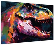 Tablou - Dinozaur, pictură (90x60 cm)