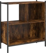 vidaXL Bibliotecă, stejar fumuriu, 72x28x77,5 cm, lemn prelucrat