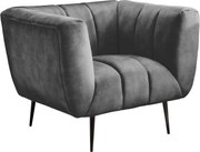 Fotoliu design elegant Noblesse, gri