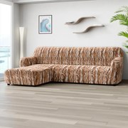 Huse bielastice OCEANO NOU cărămizii canapea cu otoman stânga (l. 170 - 300 cm)