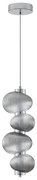 Lustra suspendata LED design modern Leda crom