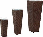 vidaXL Set de exterior 3 pcs Metal