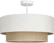 Lustră aplicată NATIA 1xE27/60W/230V Ø45 cm alb/maro