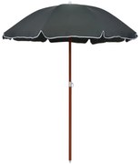 vidaXL Umbrelă de soare de grădină cu stâlp din oțel, antracit, 180 cm