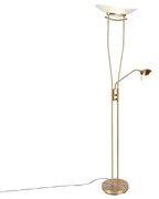 Lampă de podea modernă bronz cu LED și dimmer - Lexus