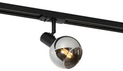 Spotlight modern negru pentru sistem de șină monofazat - Iconic Lava