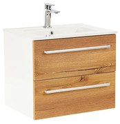 Dulap inferior Vario Clam 60 cu lavoar, stejar alb