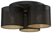 Lustră aplicată LOFT SHADE 3xE27/60W/230V neagră/aurie