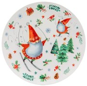 Altom Farfurie de porțelan pentru desert WinterGnomes 20 cm