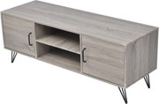 vidaXL Comodă TV, gri, 120x40x45 cm