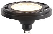 GU10 LED reglabil AR111 negru 8W 600 lm 2700K