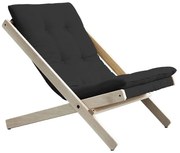 Fotoliu pliabil Karup Design Boogie Dark Raw/Grey