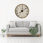 Sticker decorativ ceas vintage wood