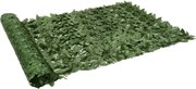 vidaXL Paravan intimitate de balcon din frunze verde închis 300x150 cm
