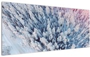 Tablou cu copaci înzăpeziți (120x50 cm)
