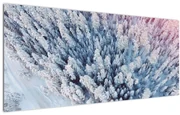 Tablou cu copaci înzăpeziți (120x50 cm)