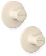 Set 2 agatatori prosoape Brabantia ReNew 1006268, Kit de montare inclus, Pana la 2 kg, Bej
