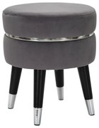 Mauro Ferretti Taburet De Bar Paris Gri/Argintiu cm Ø 35X40,5 | Aosom Romania