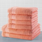 Set prosoape frotir MEXICO culoarea caisei, 6 buc