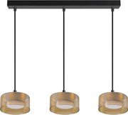 Brilagi - LED Lustră suspendată pe cablu AURA LUX 3xGX53/30W/230V negru/auriu