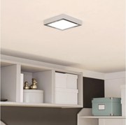 Eglo 901765 - Plafonieră LED pentru baie FUEVA, 7W/230V, 15x15 cm, IP44, crom