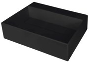 Deante CQR_NU5M - Lavoar pe blat CORREO 40x50 cm granit/negru